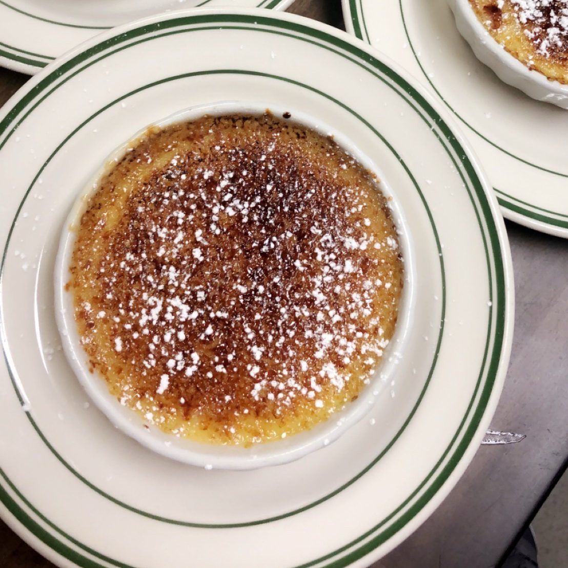 Crème Brulee.