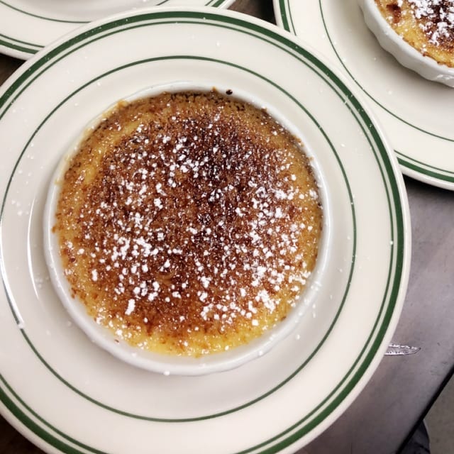 Crème Brulee.
