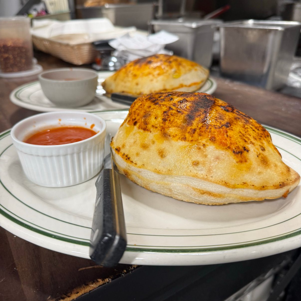Mushroom Calzone.